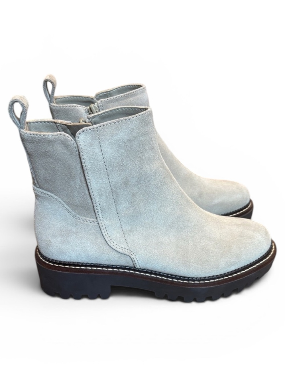 Nordstrom Miller 2 Leather Chelsea Ankle Boots Women’s 6 Light Beige
